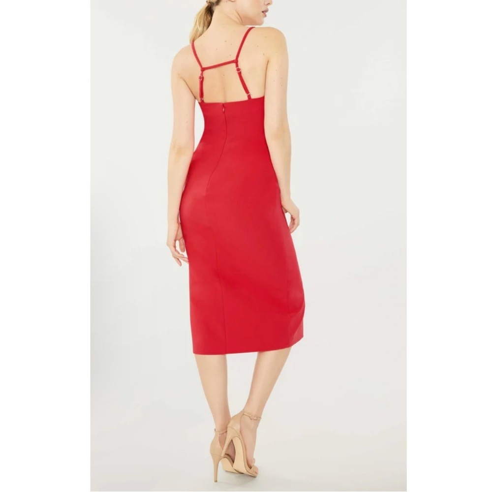 LIKELY Campbell Midi Dress Bittersweet Red - Picture 2 of 5